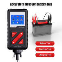 Car Battery Checker 6‑24V 100-2000CCA Battery Load Tester Universal Reminder Light for Trucks for Motorcycles