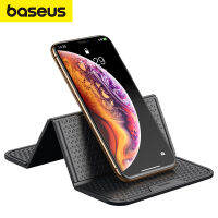 Baseus Folding Bracket  Phone Holder พับแผ่นป้องกันไฟฟ้าลัดวงจรรถยึดที่ใส่โทรศัพท์ยางรถโทรศัพท์สนับสนุนลื่นโทรศัพท์มือถือWallสติกเกอร์ติดโต๊ะพับ