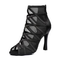 hot【DT】 Breathable Mesh Shoes for Jazz Sandals 2023 Heels Latin Shipping Indoor Soft Bottom