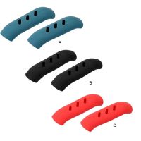 2 Pieces Silicone Assist Handle Holder Frying Pan Pot Heat Insulated Grip Sleeves Home Dining Cafe Anti scald Cover Blue