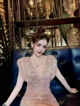 Đầm Dạ Hội Kim Sa Cúp Ngực Cao Cấp giá sỉ giá bán buôn  Thị Trường Sỉ