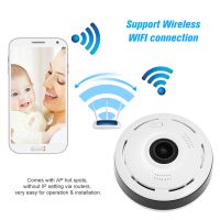 กล้อง WIFI 360องศา P2P พาโนรามา1080จุดโคมไฟ Fisheye กล้อง IP ไร้สายในร่ม Home Security กล้องวงจรปิด Night Vision หลอดไฟกล้อง