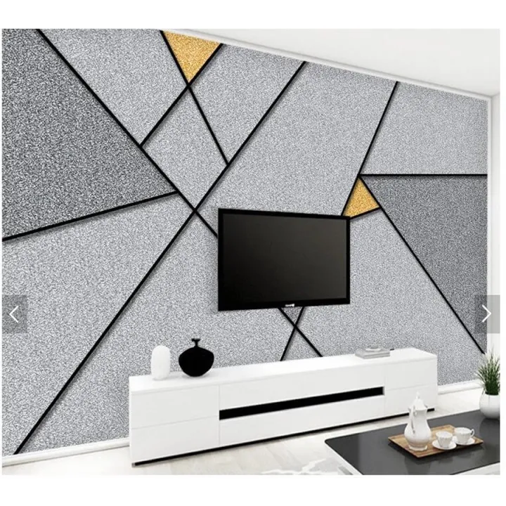 Custom Geometric line square modern 3d wallpaper living room bedroom tv wall office cafe mural wall decor | Lazada PH Custom Geometric line square modern 3d wallpaper living room bedroom tv wall office cafe mural wall decor | Lazada PH