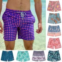 Mens Swim Shorts Quick Dry Beach Board Shorts With Mesh Lining 2023 New Summer Swimwear Surfing Swim Trunks For Men