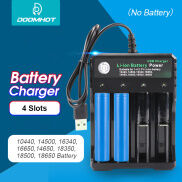 DoomHot Bộ Sạc Pin 18650 Đa Năng Nhanh Chóng Sạc Có Thể Sạc Lại 4.2V Duy