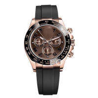 บุรุษนาฬิกา Rose G Old เซรามิกฝาไพลินแก้ว316L สแตนเลส ETA2813เครื่องอัตโนมัติบุรุษนาฬิกา
