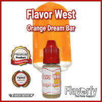 Flavor West Orange Dream Bar - กลิ่นออร์เรนจ์ดรีมบาร์ (ส้มวนิลลา) - กลิ่นผสมอาหาร - ผ่านการรับรองจาก อย. ประเทศไทย บรรจุและขายโดย Flavorfy กลิ่นผสมอาหารอเนกประสงค์ เหมาะสำหรับ ลูกอม, กัมมี่, น้ำผลไม้, เบเกอรี่, ไอศครีม, ของเหลวอื่่นๆ