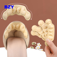 BZY แผ่น Insole Tumit รองเท้าส้นสูงแผ่นสติกเกอร์แบบมีกาวในตัวช่วยป้องกันการตกกันลื่น