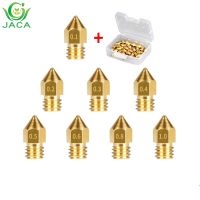 5PCS Mk8 brass nozzle 3d printer accessories 0.1mm 0.2mm0.3mm 0.4mm 0.5mm 0.6mm head for 1.75mm mk8 pointed brass nozzle ELEGANT