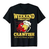 Crawfish With A Chance Of Beer Weekend Forecast Tight Tops Tees Cotton Men T Shirts Summer Designer XS-4XL-5XL-6XL