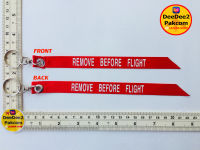 พวงกุญแจสกรีน ถอดก่อนบิน KEY CHAIN REMOVE BEFORE FLIGHT สีแดง (ขนาดเล็ก) เพื่อใช้ สะสม ของฝาก งานสวย / KCH013 DeeDee2Pakcom