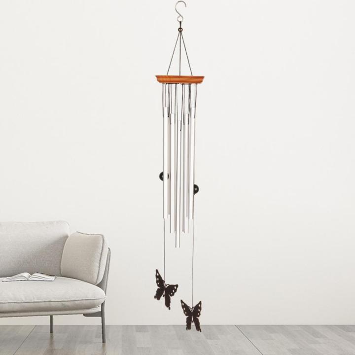 soothing-aluminium-tube-wind-chimes-ตกแต่งสวนกลางแจ้งพร้อมเครื่องประดับผีเสื้อ-soothing-แขวนจี้สำหรับของขวัญขึ้นบ้านใหม่