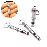 【CW】 Training Keychain Accessories Dog Whistle Two-tone Ultrasonic Flute Stop Barking Sound Repeller