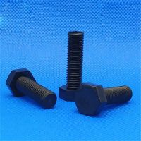 20pcs M5 nylon hex head screws outer hexagon screw PA66 Insulating plastic bolts mechanical bolt black color 8mm-40mm length Nails Screws Fasteners