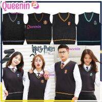 ⊕◄◆ เสื้อกั๊กคอสเพลย์ แขนกุด คอวี ผ้าถักนิตติ้ง ให้ความอบอุ่น ลาย Harry Ravenclaw Slytherin Gryffindor สําหรับเด็กผู้ชาย และเด็กผู้หญิง Costumes