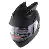 ขี่เกียร์ป้องกันการกระแทกหมวกกันน็อคมอเตอร์ไซค์น้ำหนักเบา Horns A Pair Cool ABS Helmet Accessories Motorcycle-UHG MALL