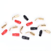 HVJ-8pcs 2mm Speaker Terminals Wire Pin Plug Banana Plugs Connectors Screw Lock Cable Wire Adapter With Rubber Covers Set