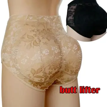 Low-waisted briefs + silicone beautiful buttocks fake ass ladies panties  buttocks plus pad CD cross-dressing - AliExpress