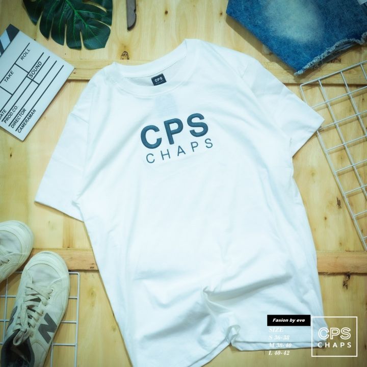 เสื้อยืด-cps-chap-ปักนูน-์no-40-ช-ญ-มีเก็บเงินปลายทาง