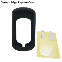 เคสเจลสกินสำหรับจักรยานทั่วไปและฝาครอบปกป้องหน้าจอสำหรับขอบของ Garmin สำรวจกรอบสีดำคุณภาพคอมพิวเตอร์ GPS สำหรับ Garmin Explore