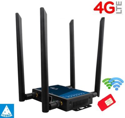 3G+4G Router เราเตอร์ ใส่ซิม, ถอด เปลี่ยน เสา อากาศ ได้, 4 High Gain Antennas High-Performance