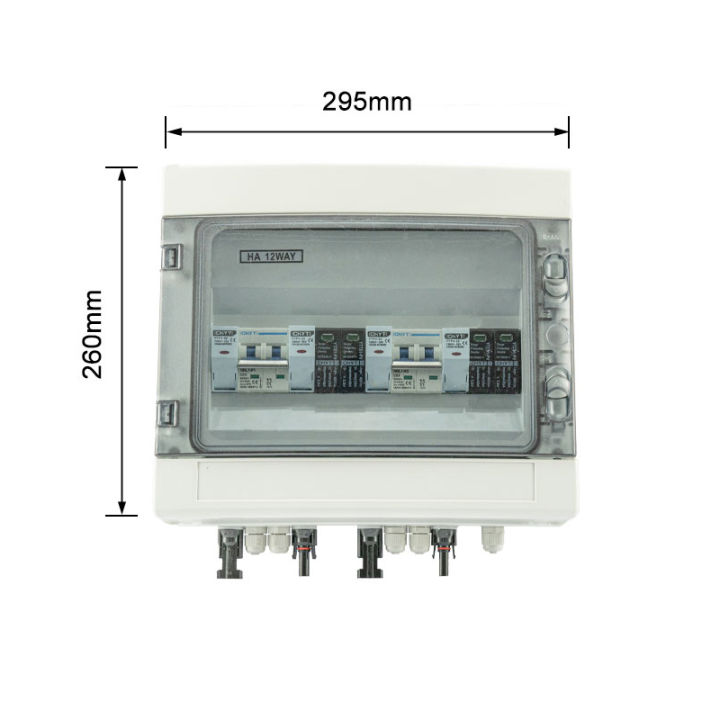 chyt-600โวลต์2อินพุต2เอาท์พุท2สตริงพลังงานแสงอาทิตย์-pv-อาร์เรย์2จุดตัดวงจร2จุด-spd-ha-กล่องพลังงานแสงอาทิตย์โพธิ์กล่องคอมไบเนอร์