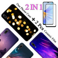 เคส Huawei Y7 Pro แบบ2 IN 1ใส่โทรศัพท์น่ารัก2019มาพร้อมกับหน้าจอเซรามิกโค้งสองชิ้น