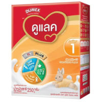 [แดง-250g] Dumex ดูแลค นมผงดัดแปลงสำหรับทารก ช่วงวัยที่ 1 ขนาด 250 g (Exp 23/5/2024)