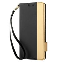 [COD] Suitable for A01 European Version Flip Cover Card Insert Wrist Color Matching Leather