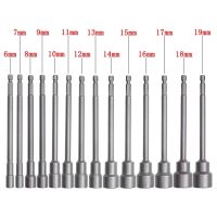 1 Buah 150Mm Panjang 6-19Mm Hexagon Nut Driver Bor Bit Socket Wrench Lengan Ekstensi Adaptor Bor untuk Pneumatik Obeng