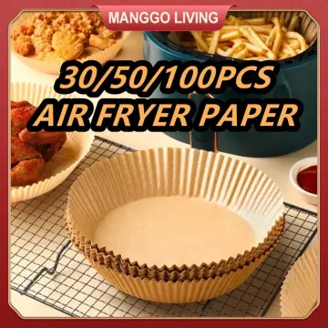 30/50/100Pcs Air Fryer Paper Liners, Non-Stick Disposable Oil