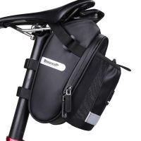 Rhinowalk Bicycle Saddle Bag Waterproof Mountain Bike Bag Under Seat Storage Bag with Pocket for Water Bottle Professional Cycle