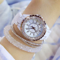 2019 Luxury Crystal Wristwatches Women White Ceramic Ladies Watch Quartz Fashion Women Watches Ladies Wrist watches for Female