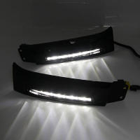 รถ LED ไฟวิ่งกลางวันสำหรับ Toyota Tundra 2008 2009 2010 2011 2012 2013 Auto Dimming DRL Daylights ขับรถโคมไฟ