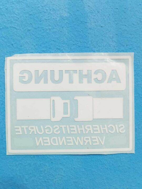 Achtung buckle up euro sticker | Lazada PH