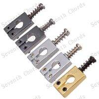 WK-A Set 6 Pcs 3 Color Electric Guitar Bridge String Saddles - Provided Straight body and conical Spring for choose