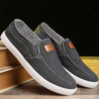 ?St.Mandyes? รองเท้าแฟชั่น ผู้ชาย ลำลองแบบสวม Spring and Summer Canvas Shoes Korean Mens Shoes Low-top Casual Shoes LTH265