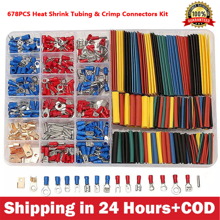 【COD+In Stock】678 PCS Car Electrical Wire Terminals Insulated Crimp