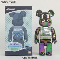 รุ่นที่ถูกต้องของ Bearbrick ไฟฟ้าที่มีสีสันสหัสวรรษอาคารบล็อกหมี400% แฟชั่นตุ๊กตา Bearbrick ที่มีสีสันตลอดไป