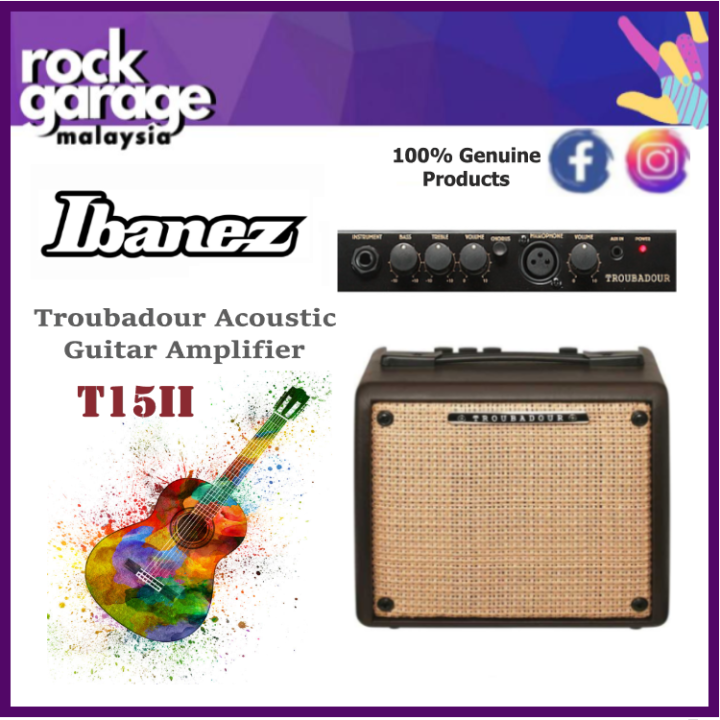 Ibanez T15II Troubadour Acoustic Guitar Combo Amplifier (T15IIE) Lazada