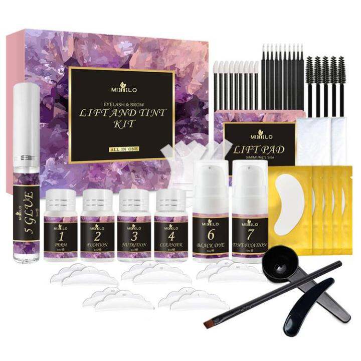 Eyelash Lift Kit Eyebrow Lamination Kit Lash Lift and Tint Kit 2 in 1