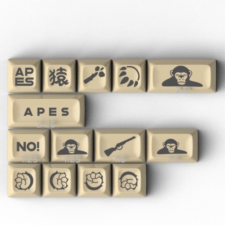 gmky-afsa-apes-keycap-abs-แบบยิงคู่สำหรับคีย์แคปสวิตช์-mx-เชอร์รี่สำหรับคีย์บอร์ดเล่นเกมแบบมีสาย-usb-กลไก