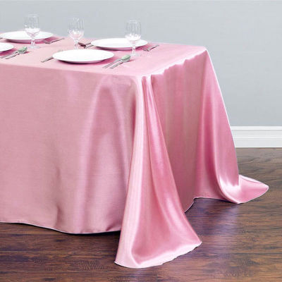 Yurongfx ผ้าคลุมโต๊ะสี่เหลี่ยมผืนผ้าผ้าซาตินตกแต่งปาร์ตี้หมวกว่ายน้าผ้าคลุมโต๊ะงานแต่งงาน1ชิ้น