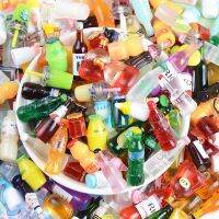 20-50 Pcs Mix Resin Simulation Bottle Embellishments DIY Craft Scrapbook for Bows Phone Shell Patch Decor Food Toys Materials