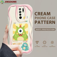 (คลังสินค้าพร้อม) เคสเคสมือถือสำหรับ Xiaomi Redmi 9เคสมือถือสำหรับการ์ตูนเด็กหญิงเด็กชายมอนสเตอร์เนื้อครีมขอบลอนปกอ่อน