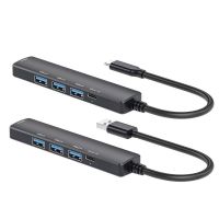 Ekstensi Port Laptop USB 3.0 Hub USB 3.0 Hub Expander Hub kecepatan tinggi 5-Port USB Extender dengan daya kuat untuk kerja kantor sekolah