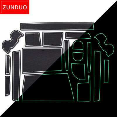 ZUNDUO Non-Slip Gate Slot Cup Pad for TOYOTA VOXYNOAH 70 ZRR7#GW 2007 - 2013 Car Accessories Anti-Slip Mat Rubber Door Mats