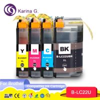 4PCS For Brother LC22U LC 22U LC 22UXL ink cartridge For Brother DCP-J785DW MFC-J985DW