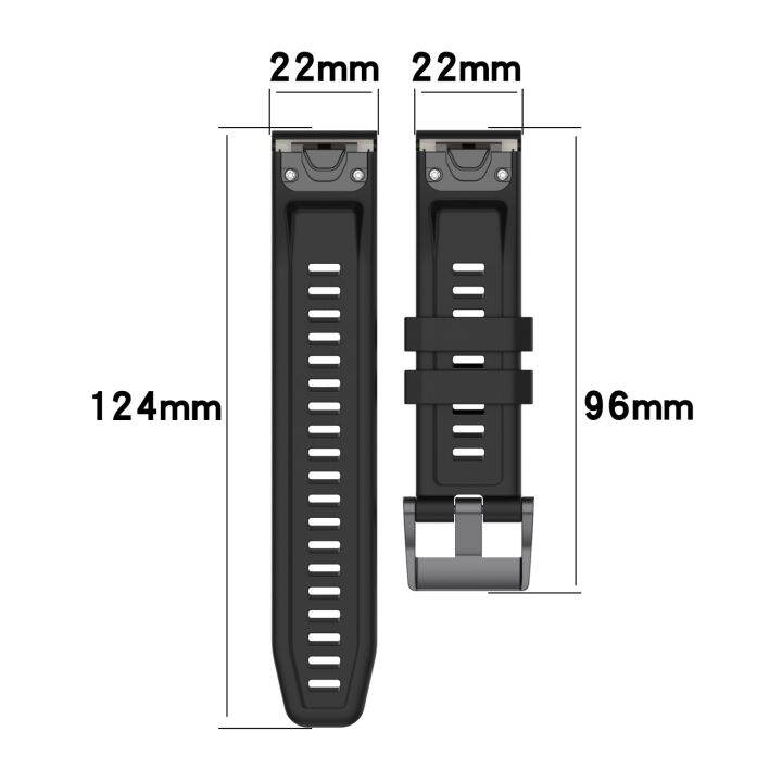 สำหรับ-garmin-forerunner-945-22มม-สายนาฬิกาข้อมือซิลิโคนกีฬาสองสี-สีส้ม-สีดำ-ขายเอง