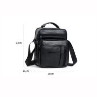 Satchel Mens Bag Large Capacity Shoulder Bag Casual Handbag Shoulder Bag Leather Bag Second Layer Cowhide Bag